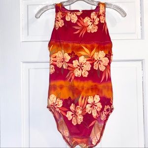 NWT Vintage Sirena Floral One Piece Bathing Suit